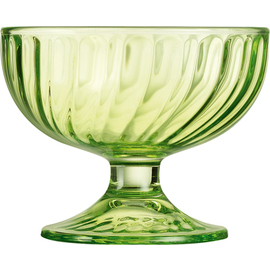 sundae bowl SORBET COLOR STUDIO 210 ml glass green with relief  Ø 100 mm  H 78 mm product photo