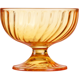 sundae bowl SORBET COLOR STUDIO 210 ml glass orange with relief  Ø 100 mm  H 78 mm product photo