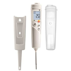 insertion thermometer testo 106 Set with batteries | protective cover | bracket | calibration protocol | -50°C to +275°C | plunge depth 55 mm product photo