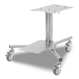 Mobile stand for setting up the apple processing machine with storage facility product photo