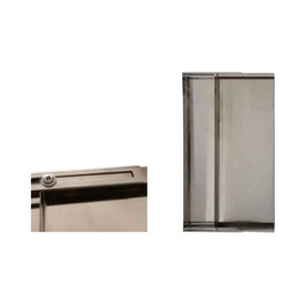 Blind sheet stainless steel | retractable | 35 - 50 mm  x 20 mm H 250 mm product photo  S