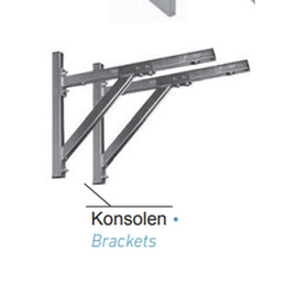 panels W 640 mm galvanised height-adjustable product photo