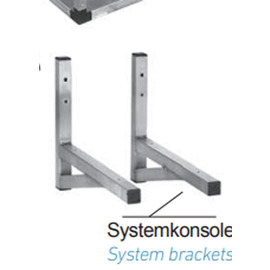 system consoles W 540 mm stainless steel product photo