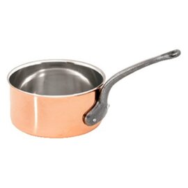 casserole 2.4 ltr stainless steel copper 2.5 mm  Ø 180 mm  H 95 mm  | long cast iron handle product photo