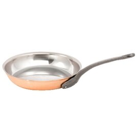 round pan ALLIANCE  • stainless steel  • copper 2.5 mm pouring rim  Ø 280 mm  H 55 mm | long cast iron handle product photo