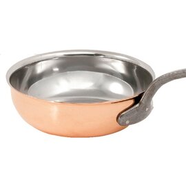 sauteuse 1.8 ltr stainless steel copper 2.5 mm  Ø 200 mm  H 70 mm  | long cast iron handle product photo