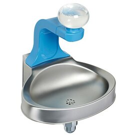 hand wash sink for 90° wall mounting  • mains power supply  | 395 mm  x 411 mm  H 403 mm product photo  L