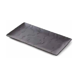 serving platter | plate BASALT | porcelain | black | rectangular 300 mm x 160 mm product photo