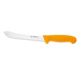 skinning knife curved blade smooth cut | yellow | blade length 18 cm  L 32 cm product photo