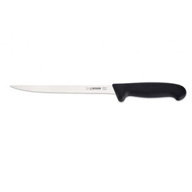 fish filleting knife straight blade flexibel smooth cut | black | blade length 21 cm  L 26.5 cm product photo