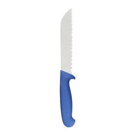 Fish knife, with 10 mm shaft cut, blade length: 18 cm, handle: plastic, blue product photo