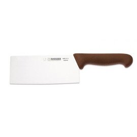 cleaver straight blade Chinese form smooth cut | brown | blade length 17 cm  L 31 cm product photo