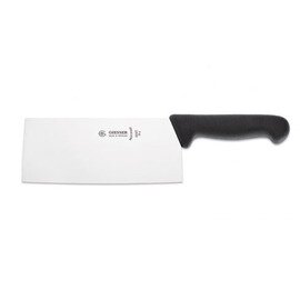 cleaver straight blade Chinese form convex grind | black | blade length 19 cm  L 33 cm product photo