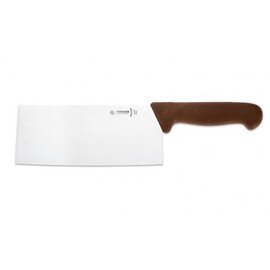 cleaver straight blade Chinese form smooth cut | brown | blade length 19 cm  L 33 cm product photo