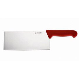 cleaver straight blade Chinese form smooth cut | red | blade length 21 cm  L 35 cm product photo