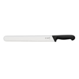 cold cuts slicing knife straight blade round top wavy cut | black | blade length 31 cm  L 45 cm product photo