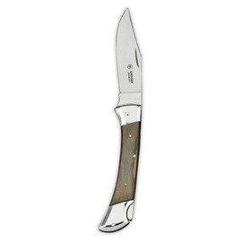 butcher's pocket knife curved blade smooth cut | wood colour | blade length 10 centimeters product photo