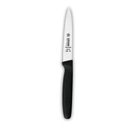  vegetable knife straight blade wavy cut | black | blade length 8 cm  L 21 cm product photo