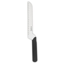 cheese knife straight blade hollow grind blade | black | blade length 20 cm product photo