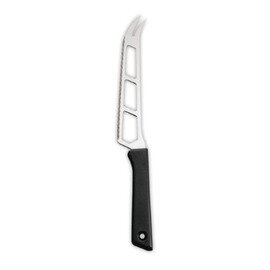 soft cheese knife curved blade with fork tip perforated serrated cut | yellow | blade length 15 cm  L 27 cm product photo