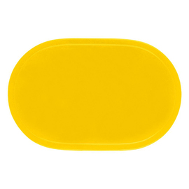 table mat vinyl yellow oval | 455 mm x 290 mm product photo