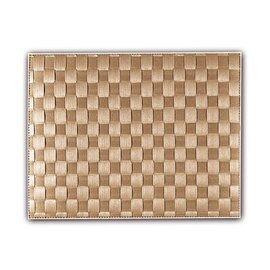 Fabric placemat Plastic Pp (polypropylene) beige rectangular 400 mm 300 mm product photo