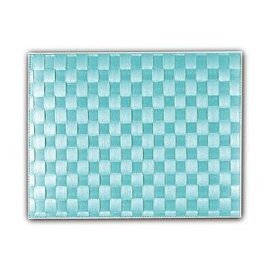 Fabric placemat Plastic Pp (polypropylene) aquamarine rectangular 415 mm 300 mm product photo