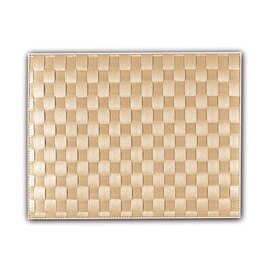 Fabric placemat Plastic Pp (polypropylene) hell beige rectangular 415 mm 300 mm product photo