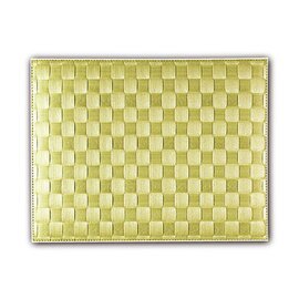 Fabric placemat Plastic Pp (polypropylene) pistachio green rectangular 400 mm 300 mm product photo
