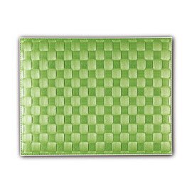 Fabric placemat Plastic Pp (polypropylene) apple green rectangular 415 mm 300 mm product photo
