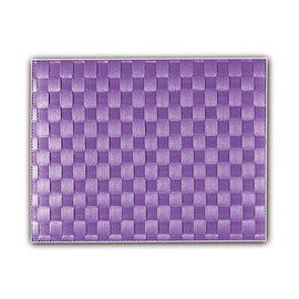 Fabric placemat Plastic Pp (polypropylene) Purple round 360 mm product photo