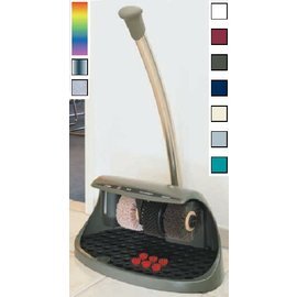 shoe shine machine Cosmo plus  • silver coloured | handrail button | 3 brushes Ø 130 x 70 mm product photo