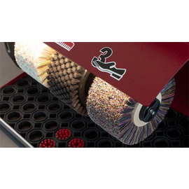 shoe shine machine Polifix 3  • black  • light oak with illumination | hand sensor | 3 brushes Ø 220 mm product photo  S