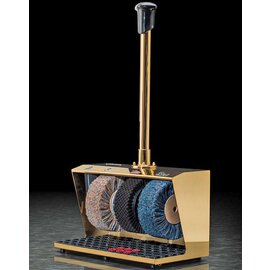 shoe shine machine Polifix 2 golden coloured  | handrail button product photo