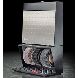 shoe shine machine Polifix 3  • black | embossed door | hand sensor | 3 brushes Ø 220 mm product photo
