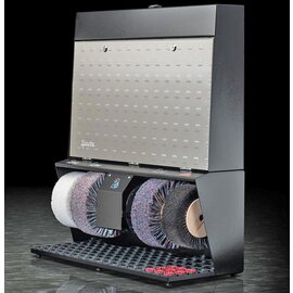 shoe shine machine Polifix 4  • black | embossed V2A door | steel design | hand sensor | 4 brushes Ø 220 mm product photo
