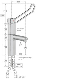 basin mixer meyo | lever bent product photo  S