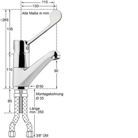 basin mixer Lena | long lever product photo  S