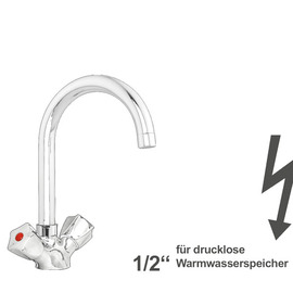 basin mixer NEON two-handle mixer tap | pressureless product photo