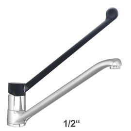 Spültischbatterie juna | long lever | black outreach 300 mm product photo