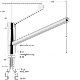 Spültischbatterie kara | long lever product photo  S