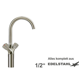 Column battery CLASSIC 1/2" | two-handle mixer tap outreach 220 mm product photo