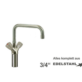 Column battery CLASSIC 3/4" | two-handle mixer tap outreach 250 mm product photo