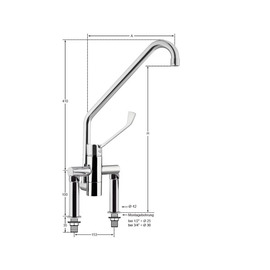 stand battery ultema | long lever outreach 430 mm product photo  S