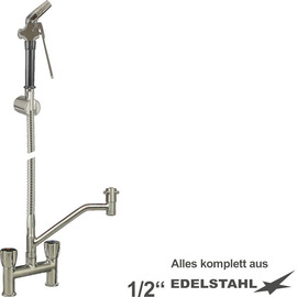 multi-purpose cleaning kit xaria two-handle mixer tap two-hole standing fitting shower small | hose length 800 mm T-valve product photo