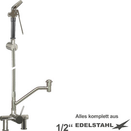 multi-purpose cleaning kit xaria lever mixer tap two-hole standing fitting shower small | hose length 800 mm product photo
