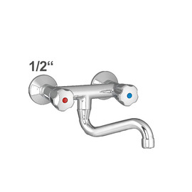 Wall mounted battery profi 1/2" outreach 170 mm S-spout product photo
