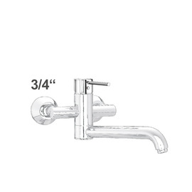 Wall mounted battery zaya 3/4" outreach 300 mm swivel spout product photo