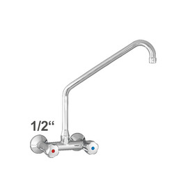 Wall mounted battery profi 1/2" outreach 350 mm high C-spout slanted product photo