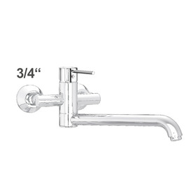 Wall mounted battery zaya 3/4" outreach 400 mm swivel spout product photo